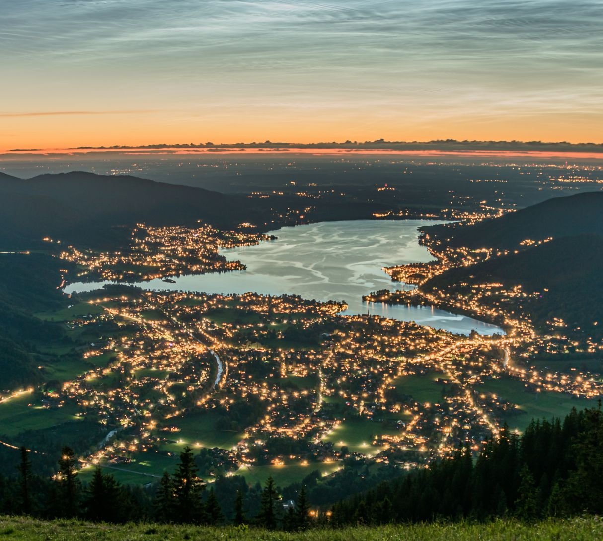 Tegernsee bei Nacht